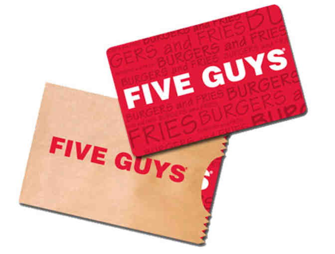 $25.00 Gift Card - Five Guys - Photo 1