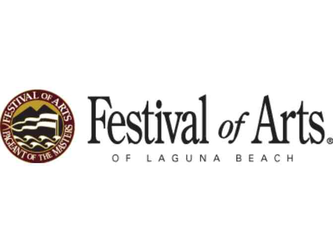 Admission for two (2) to the 2015 Festival of Arts in Laguna, California