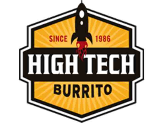 4 Eat Free Burritos Certificates from High Tech Burrito