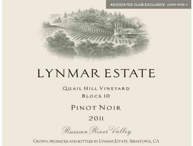 3 Bottles of Lynmar Estate 2011 Pinot Noir