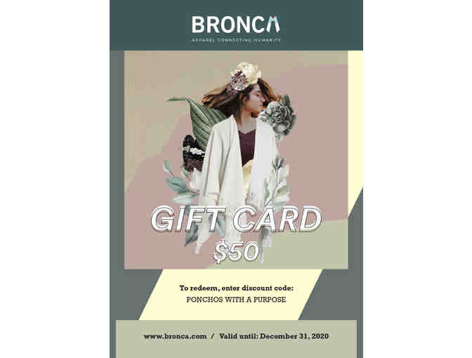 $50 Gift Card from Bronca Toward a Beautiful Handmade Poncho - Photo 1