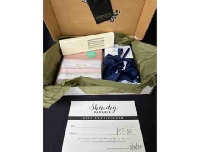 Shindig Paperie Gift Set + $50 Gift Card