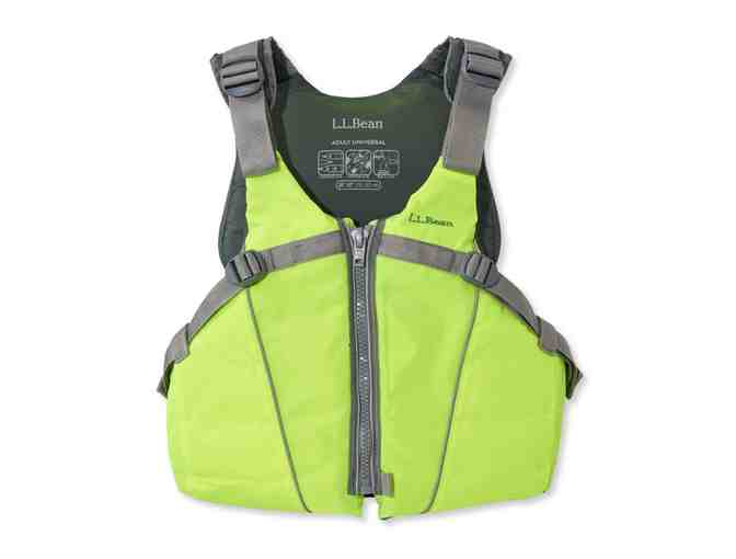 LL Bean 10' Manatee Kayak package and a universal personal flotation device