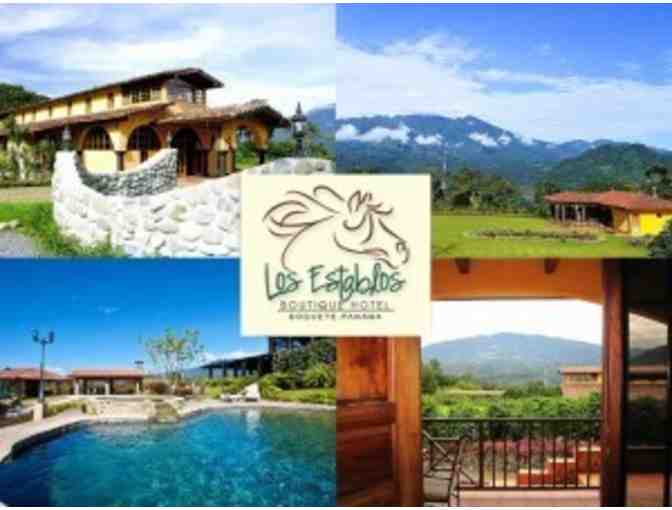 7 Night of Plantation Estate accommodations at Los Establos Boutique Inn Boquete, Panama