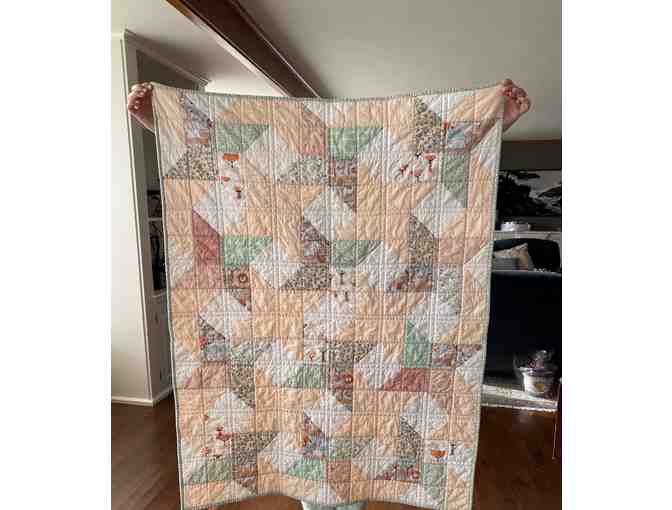 Handmade Baby Quilt 48" x 36" - Photo 1