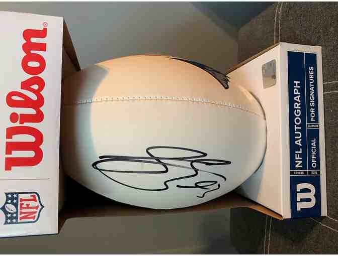 New England Patriots Lawrence Guy Autographed Football - Photo 1