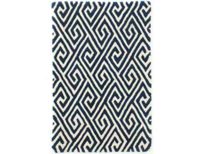 3x5 Fretwork Annie Selke 100% wool hand tufted rug - Photo 1