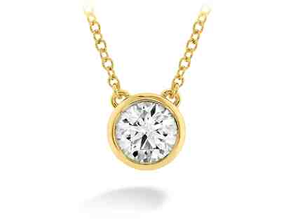 Hearts on Fire 18K Yellow Gold Diamond Solitaire Necklace