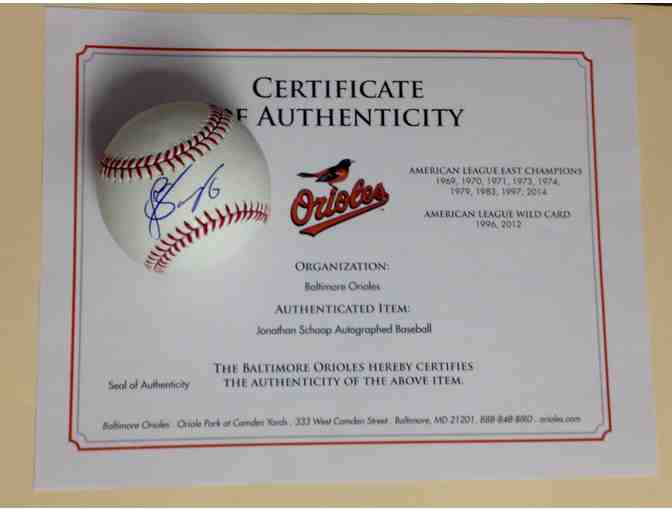 Jonathan Schoop (Orioles #6) Autographed Baseball