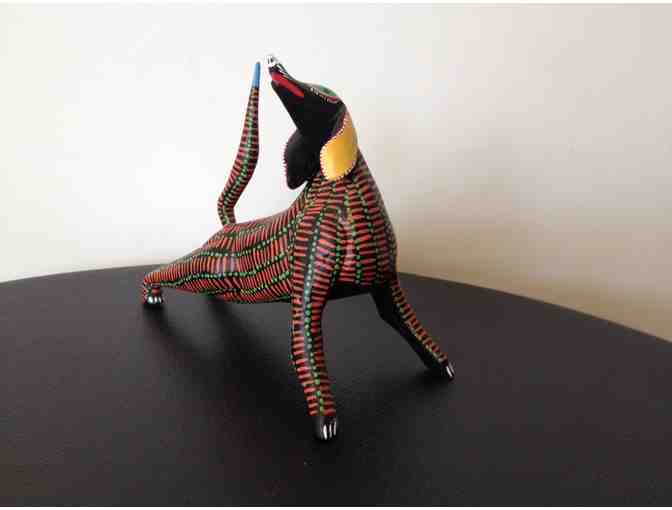 Oaxacan Wood Carving of a Dog