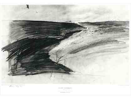 Andrew Wyeth's signed serigraph "Snow Flurries"