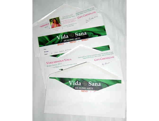 Wellness Package from Voluminous Yoga & Vida Sana Healing Arts