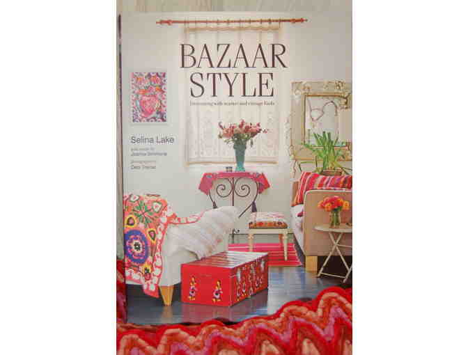 Chenille Throw & 'Bazaar Style' Book by Selina Lake from Second Home in Lenox