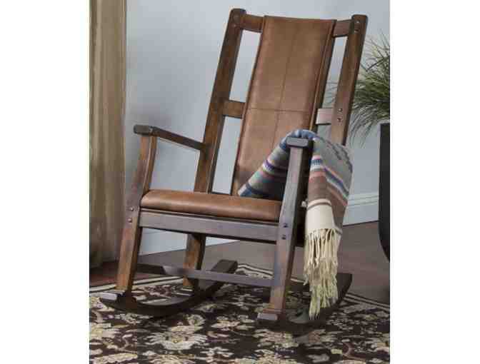 Blackledge Furniture Sedona Oak and Leather Rocker