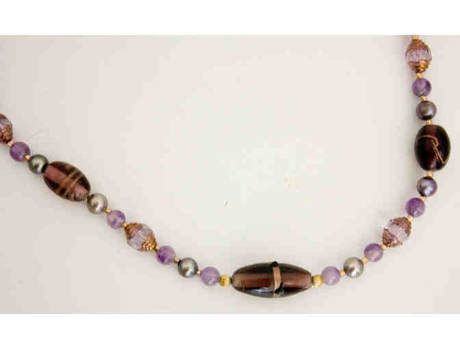Venetian Fresh Water Pearl and Glass Bead Necklace