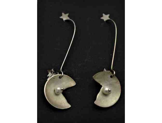 Alaskan Silver and Pearl Earrings