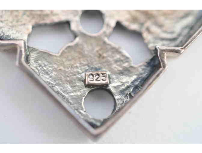 Vintage Marcasite  Sterling Silver Pendant