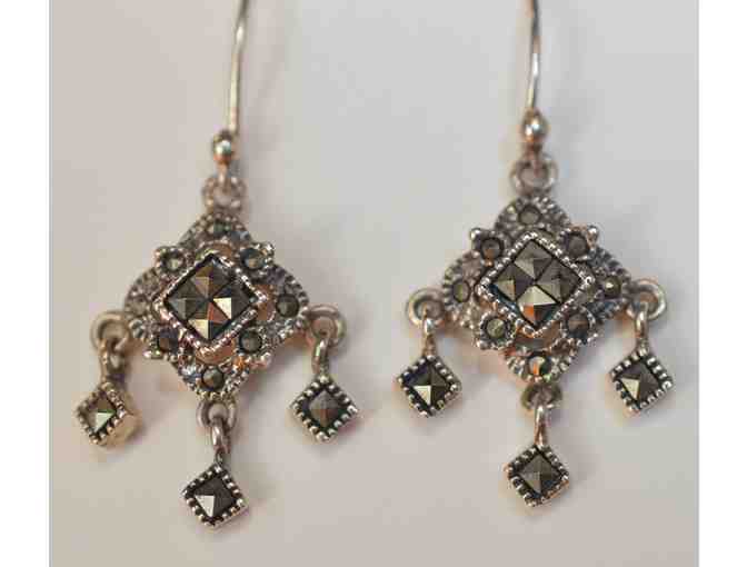 Marcasite and Sterling Silver Earrings