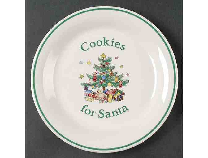 Plate and Cup for Santa's cookies and milk - Nikko Happy Holiday design