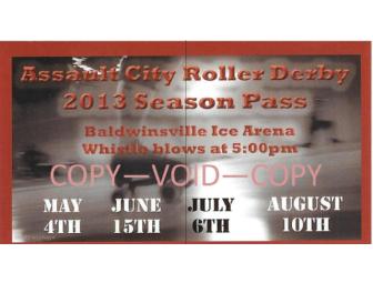 2 Assault City Roller Derby Season Tickets and Shirts