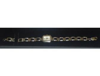 Ladies' Sterling Silver watch with mother of pearl face