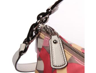Genuine Coach Kristin Chain Link East/West Xbody & matching wristlet purse F22743/F49009