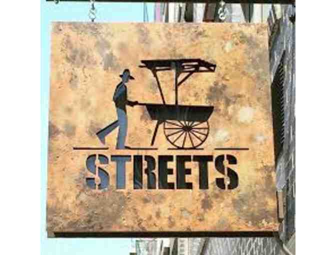 Streets Restaurant Gift Certificate