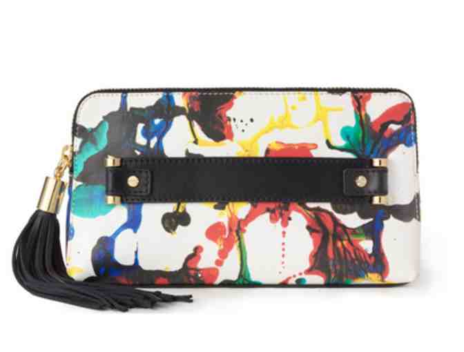Milly Spatter Paint Clutch