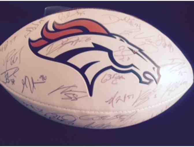 Bucking Broncos Autographed Ball