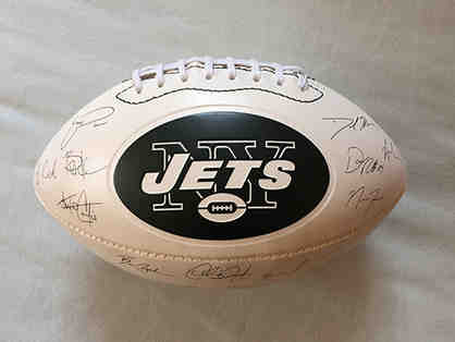 NY Jets Signed Replica Football