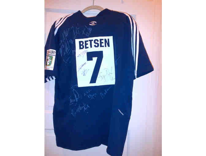 Serge Betsen's Jersey signed by the French Rugby Legends