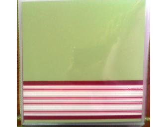 Polka Dot Candy Cane  Designer Scrapbook Album ready for photos