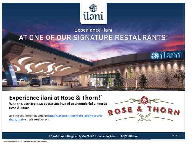 Experience ilani at Rose & Thorn Restaurant! - Photo 1