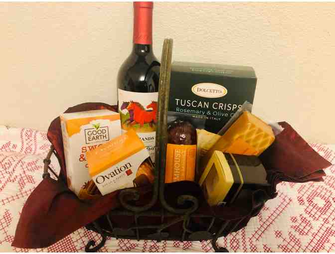 Wine and Snack Wrought Iron Basket