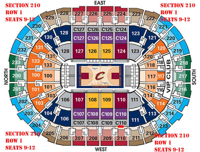 Cleveland Cavaliers - 4 Tickets to a 2016/2017 Home Game- Date TBD