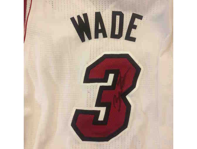 Miami HEAT Autographed Dwyane Wade Jersey and Miami HEAT Team Signed Basketball