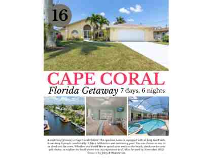 Cape Coral Florida Getaways (7 days, 6 nights)