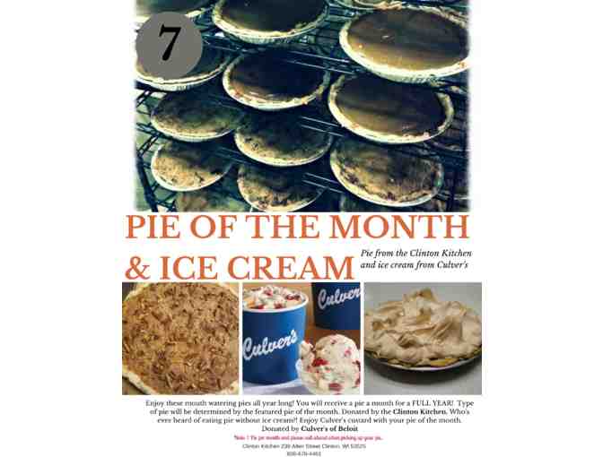 Pie of the Month & Ice Cream