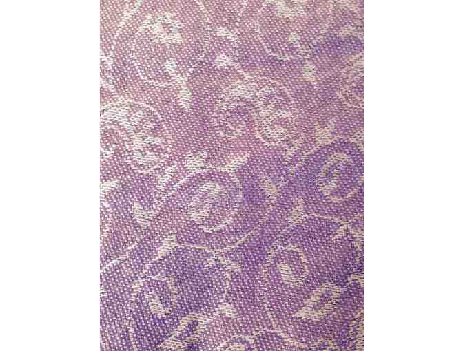 Paisley Orchid Silk Scarf
