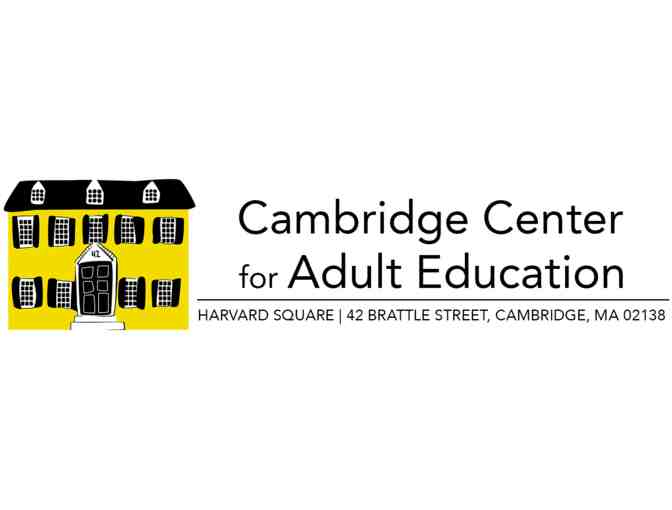 $100 Gift Certificate for a Class at the Cambridge Center for Adult Education