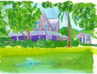 Watercolor of your OWN home by Jean Sanders