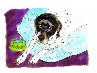 Watercolor of your OWN pet by Jean Sanders