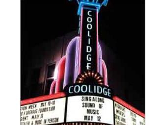 6 movie passes to Coolidge Corner Theater