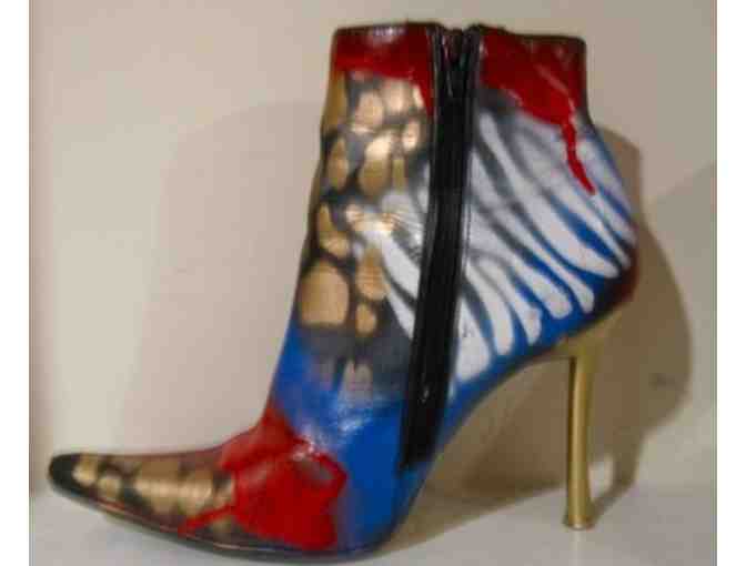 DISCOVER YOUR INNER ARTIST!  SHOES, BEADS AND FIBER?