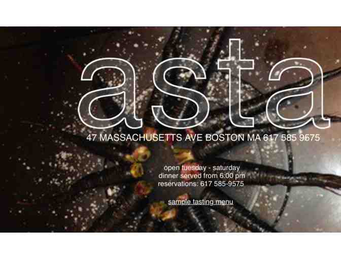 Five Course Dinner at ASTA for Two
