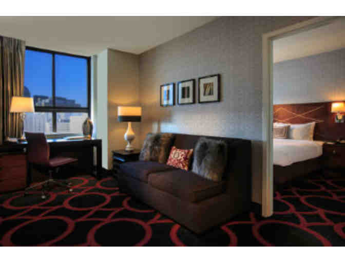 One night stay with breakfast at the Courtyard Marriott.