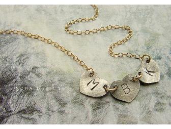 Personalized Initials Connected Heart Necklace