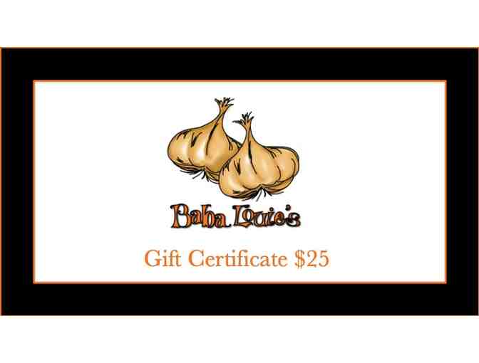 Baba Louie's Gift Certificate $25.00 - Photo 1