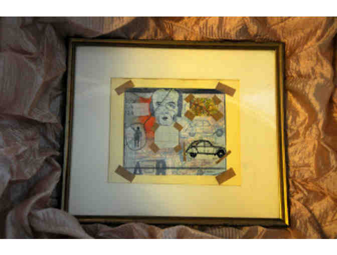 Mixed media painting by an Israeli artist Michael Druks