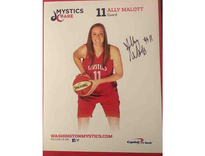 Ally Malott - Washington Mystics Autographed 8 x 10 Photograph